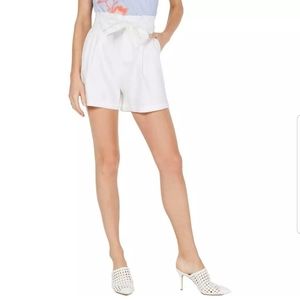 INC Linen Paperbag Shorts Size L